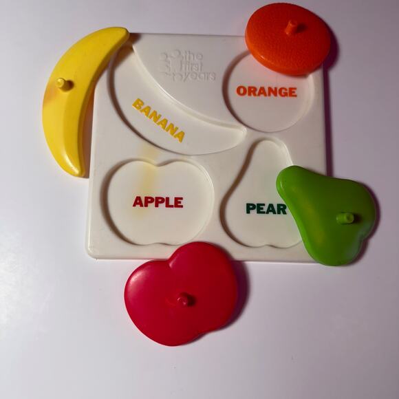 Vintage Avon 1977 The First Years Fruit Puzzle Plastic - Picture 3 of 8